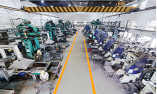 Forging line area of H.R Industries