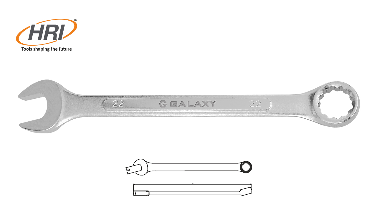 Combination Open & Ring Spanner-CRV - Raised Panel