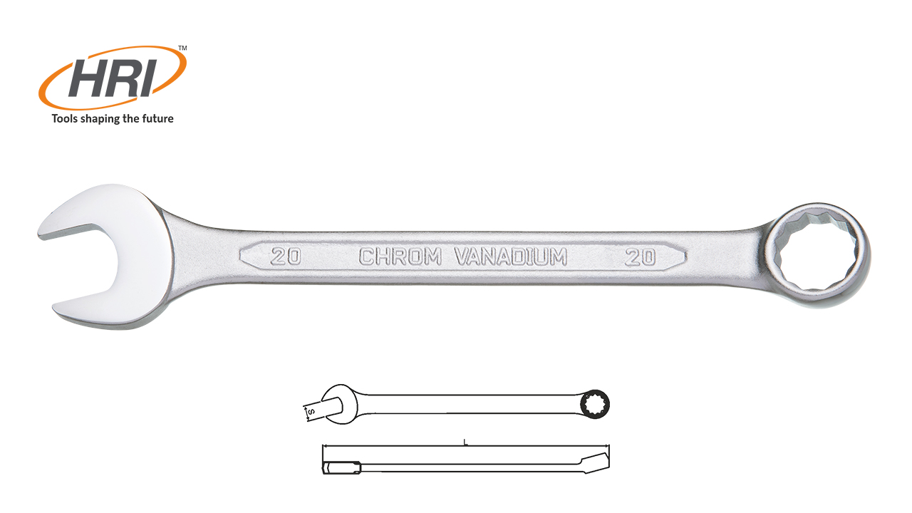 COMBINATION OPEN & RING END SPANNER - RECESSED PANEL-102