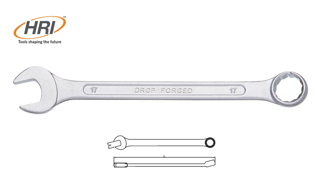 COMBINATION OPEN & RING END SPANNER - RECESSED PANEL
