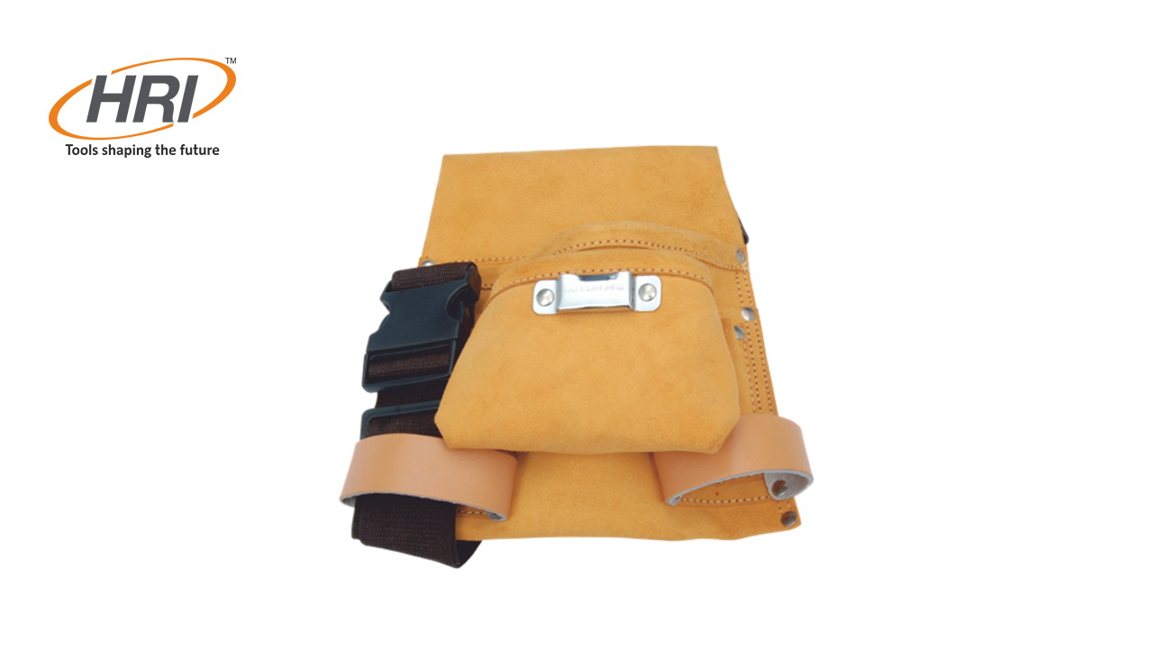 Leather Tool Pouch Single Pocket with Separate Nylon Pocket Jalandhar